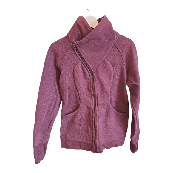 Lululemon Cozy Cuddle Up Jacket Heathered Bordeaux Drama / Bordeaux Drama - Picture 7 of 13